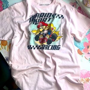 Pink Mario Kart Graphic Tshirt